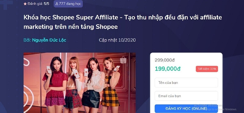 Khóa học shopee super affiliate - Tạo thu nhập đều đặn