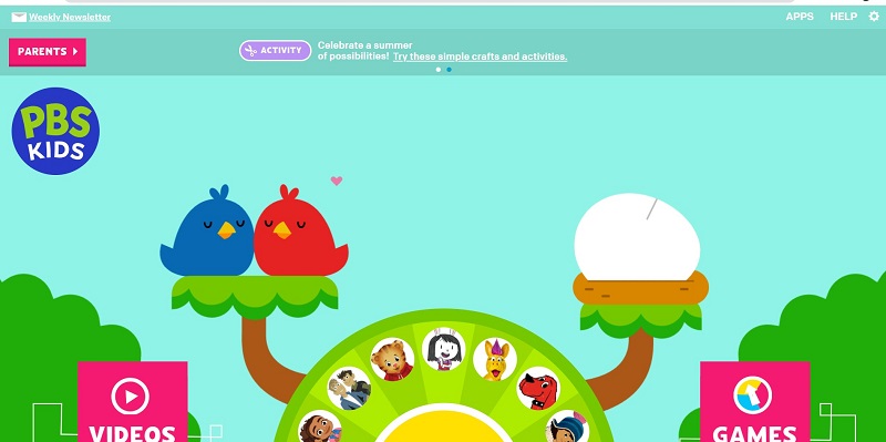 Khóa học tiếng Anh online cho trẻ em PbSKids.org